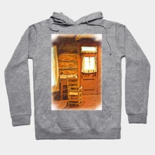 Log Cabin Desk Chair and Door Hoodie